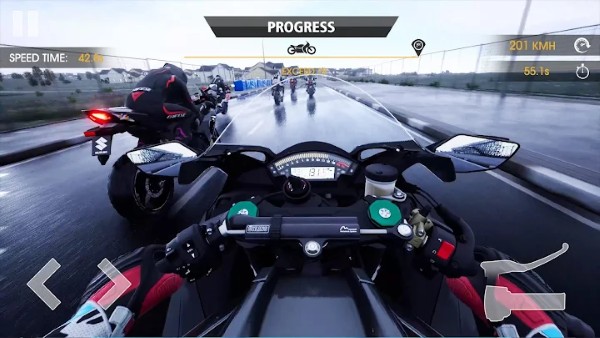 摩托车特技竞速赛游戏(turbo bike slame race)