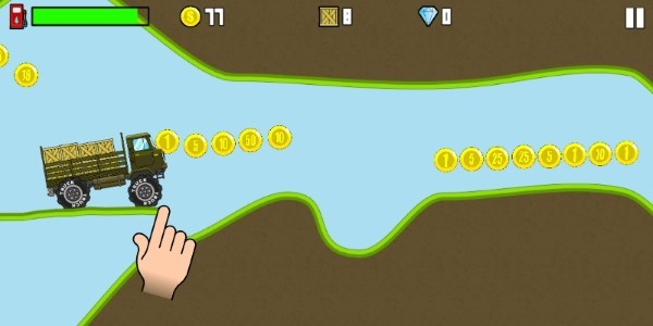 爬山卡车道路绘图游戏(hill climb truck)