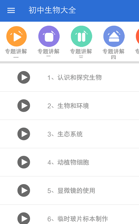 初中生物大全软件
