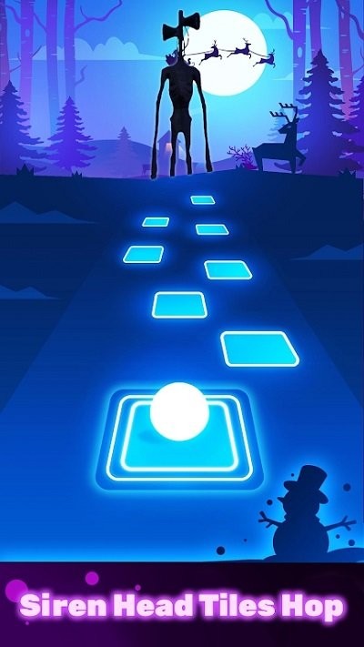 警笛头瓷砖跳音乐游戏