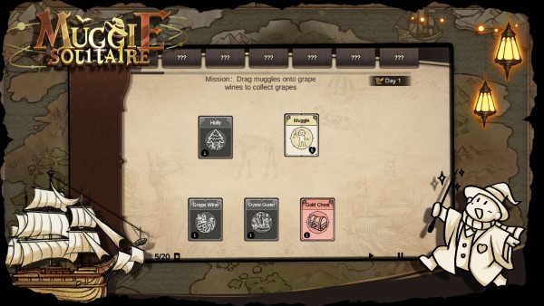 麻瓜接龙游戏(Muggle Solitaire)