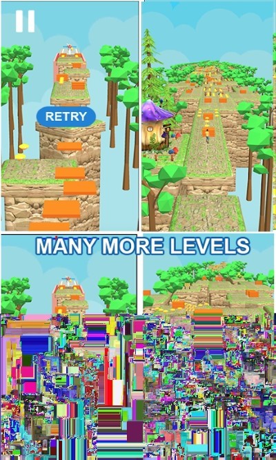 丛林飞跑比赛3d游戏(skyglider)