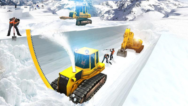 雪山挖掘机模拟器游戏