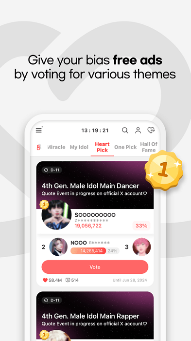 韩爱豆投票平台app