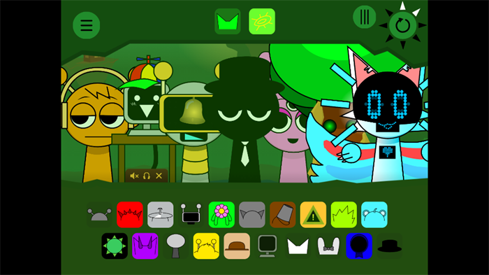 节奏盒子Sprunki绿核模组