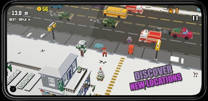 暴躁的老奶奶疯狂之路游戏(crossy granny)