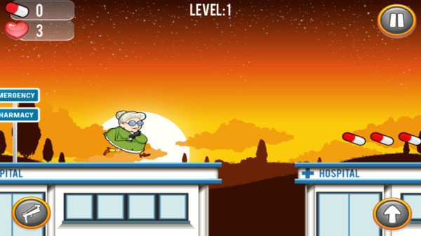 暴走老奶奶拍僵尸游戏