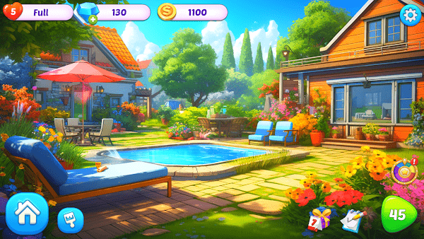 家居设计梦幻花园游戏