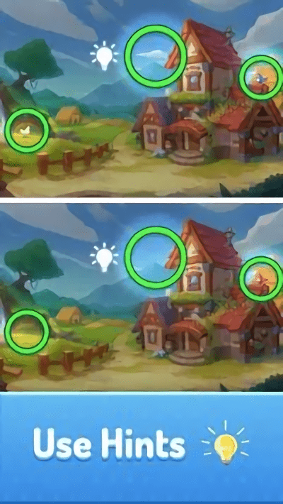 找到不同之处游戏(Find the Difference)