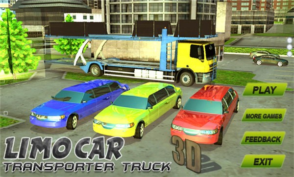 豪华轿车或汽车运输卡车3d手机版