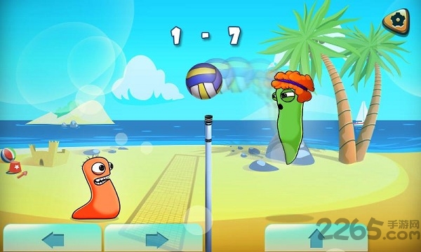 手机蠕虫排球游戏