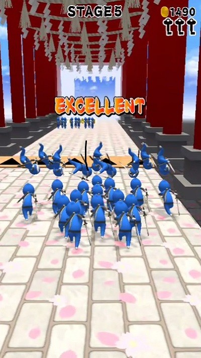 忍者捡人跑酷手机版(ninja run)