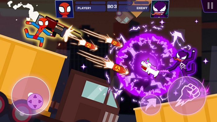 蜘蛛火柴人大战2游戏最新版