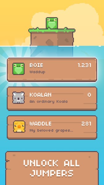 绿脸方块弹跳游戏