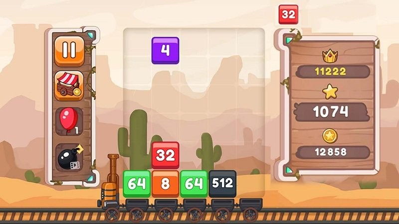 2048小火车游戏
