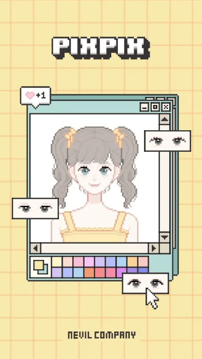 制作我的像素头像游戏(pixpix)